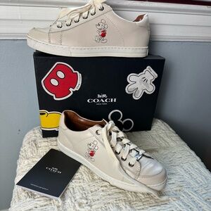 Coach Disney Mickey Porter Sports Napa  tennis shoes